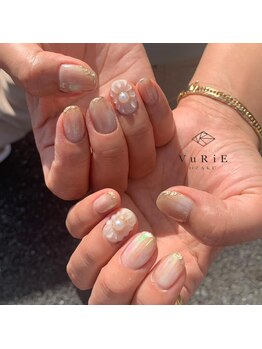 ヴリエ 小作店(VURIE)/ぷっくりフラワーネイル