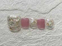 ネイルサロンキティ(nail salon Kitty)/FOOTネイル ¥9980 クリアリング