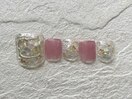 FOOTネイル ¥9980 クリアリング