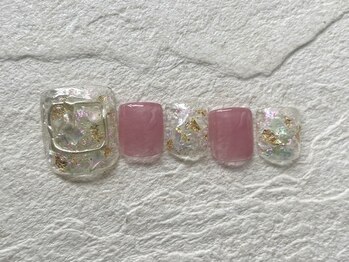 ネイルサロンキティ(nail salon Kitty)/FOOTネイル ¥9980 クリアリング