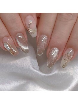 ヘブン ネイル 鶯谷(HEAVEN Nail)/Cat Eyes Design Nails