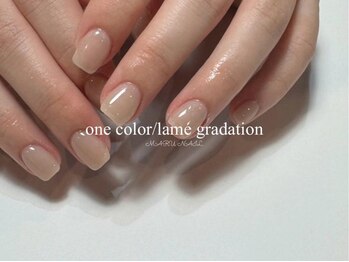 マルネイル 池袋店(MARU NAIL)/ワンカラー/ラメグラ¥5,980