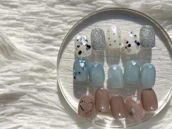 ノラ ミナミアオヤマ(NORA MINAMIAOYAMA)/大人バレンタインハートネイル