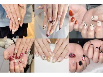 ネオリーブテラス 仙川店(Neolive terrace & Lavie EYELASH)の写真/手元から可愛く綺麗に☆持ち込みデザイン(新規)¥7600~ミラー/マグネットも!自爪を削らない<パラジェル>使用