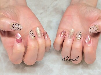 エーケーネイル(AKnail)/ヒョウ柄ネイル