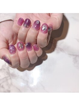 アティックネイルアトリエ(attic nail atelier)/パープルネイル★