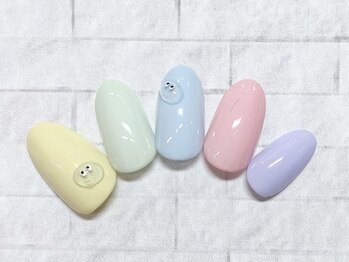 アルセア 上野御徒町店(Alcea)/目玉 パステル カラフルネイル