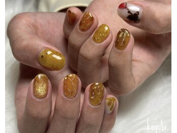 プーさんネイル