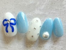 アブニール 我孫子店(ＡＶＥＮＩＲ)/リボンネイル新規¥7,260