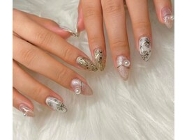 雪の結晶冬ネイル
