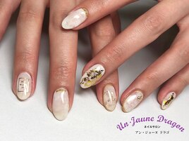 ホワイト☆ホイルネイル