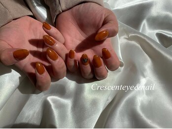 クレセント アイアンドネイル 今泉店(Crescent)/オレンジブラウン