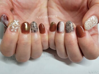 ネイルフロンティア 吉祥寺(NAIL FRONTIER)/手描き和柄ネイル11980円