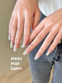 グラデーション　ワンホンネイル