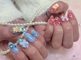 キャラクター&長さ出しネイル