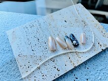 テテネイル(tete.nail)/大人ツイード×BIGパール