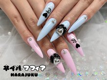 ネイルマフィア 原宿(NAIL MAFIA)/ジェルスカルプ/長さだし/ロング