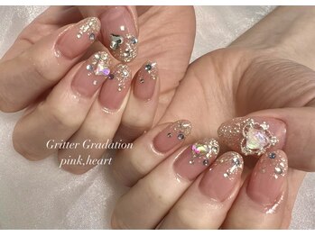 リン 恵比寿(RiN.)/キラキラビジューネイル chinami