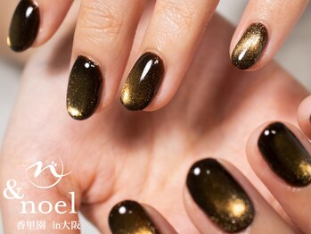 ノエル(Noel)/ダークブラウンマグネットネイル