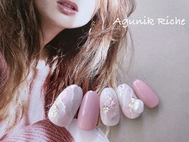 【大理石ネイル】