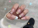 パステル カラフル フレンチ 星
