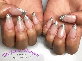 シルバーフレンチネイル