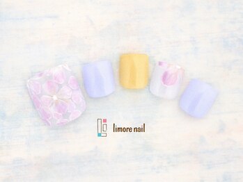 リモアネイル(limore nail)/【フット】紫陽花☆