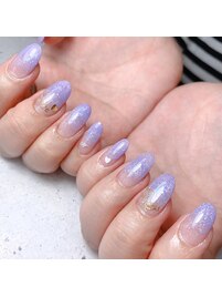 ハンド☆スカルプ ラメグラデ