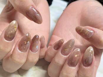 リリーネイル(Lily nail)/ブラウンニュアンスネイル