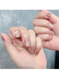 マグネットネイル＋ラメライン