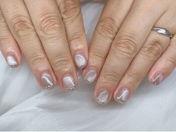 ルオントネイルトウキョウ(Luonto nail TOKYO)/マグネット×ラメフレンチ