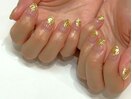 ニュアンスネイル/金箔ネイル