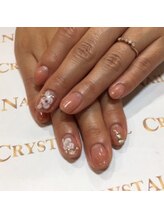 クリスタルネイル ボンベルタ橘店(CRYSTAL NAIL)/グラデーション×3D