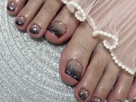 フット黒グラデーション リサ