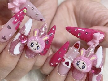 ネイルズゴーゴー 新宿店(NAILSGOGO)/スカルプネイル 3dネイル