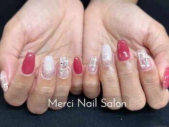 メルシー(Merci)/チップ長さ出し6本アート