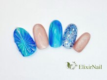 エリクサーネイル 新宿3丁目(Elixir Nail)/定額a シンプル/クーポン使用
