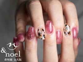 ニュアンスレオパード柄ネイル