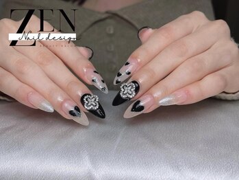 ゼン ネイル デザイン 池袋(ZEN NAIL DESIGN)/長さだしやり放題×つけ放題