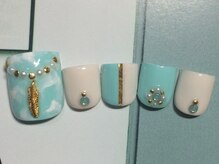 ネイルサロン リリオ(Nail Salon Ririo)/フェザー×アートフットネイル
