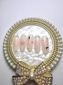 ブリリアント/#韓国風ワンホンネイル