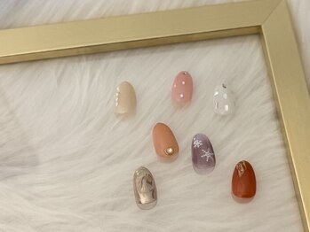 ロア ネイル(Loa_Nail)の写真/【自由に選べる★シンプル2art5500円】美爪でシンプルだけど一味違うアクセントを★オフィスでも◎