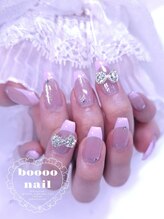 ブーネイル(boooo nail)/ピンクフレンチネイル