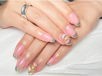 プリメ 高円寺(Purrime)/ガラスフレンチ×ピンクベース