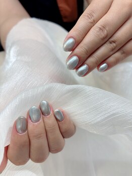 エイチサロン(H salon)/大人シルバーネイル