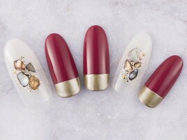 ボルド×メタリックネイル