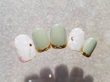 ネイルフロンティア 吉祥寺(NAIL FRONTIER)/ミラー五枚花ネイル¥8980～