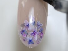 ネイルズ バイ ユイ 外苑前(Nails by Yui)/水彩フラワーネイル