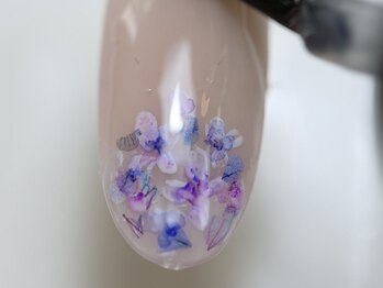 ネイルズ バイ ユイ 外苑前(Nails by Yui)/水彩フラワーネイル