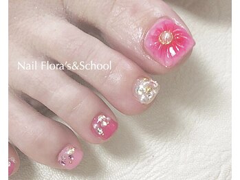 ネイルフローラアンドスクール/オーダーアート7980円